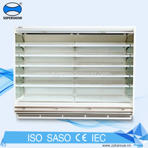 Dairy Glass Wall Display Refrigerated Showcase